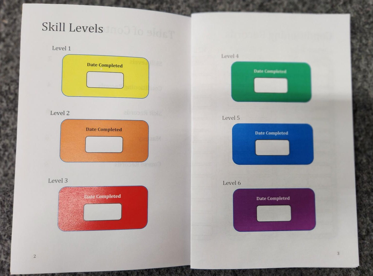 Warrior Program Log Book